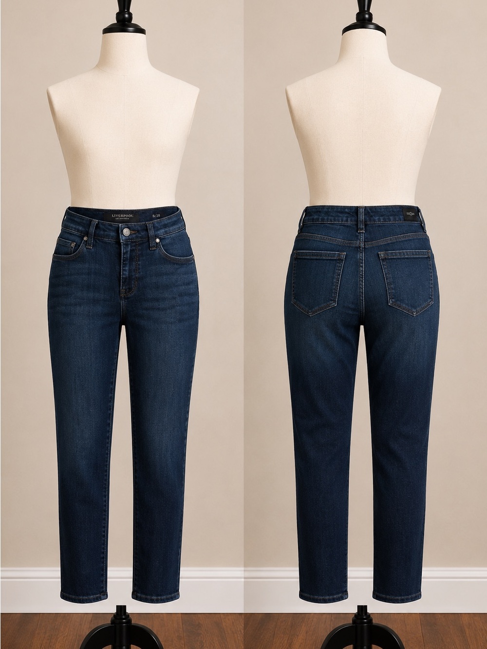 Liverpool Skinny Jeans in Dark Indigo